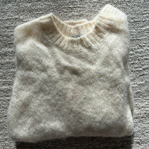 COS Cream Women's Crew Neck Sweater